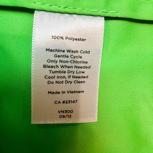 Talbots Bright Green Hooded Utility Jacket Women's Size 16 - Picture 6 of 9